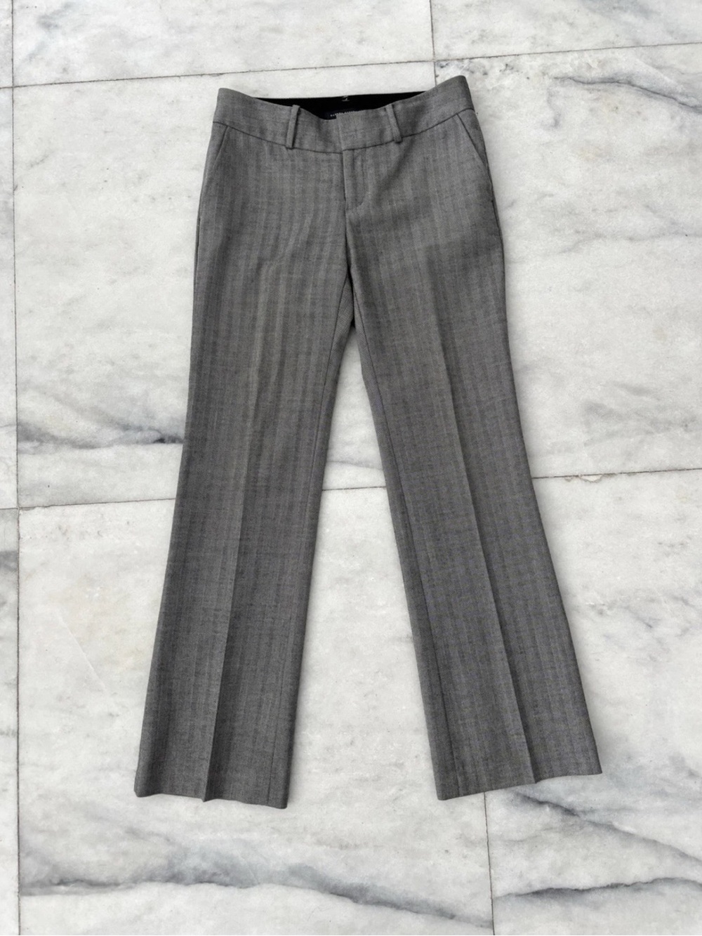 Y2K Banana Republic Pants Martin Fit Herringbone Low Rise Trouser Size 0P Office